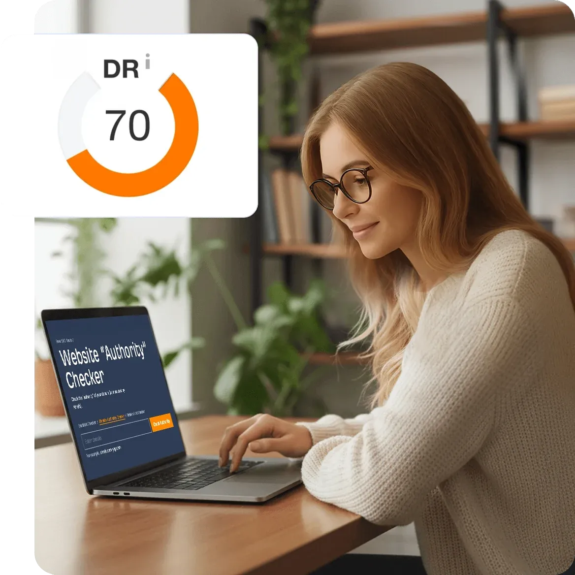 IncreaseDomainRating.com dashboard showing SEO Domain Rating growth